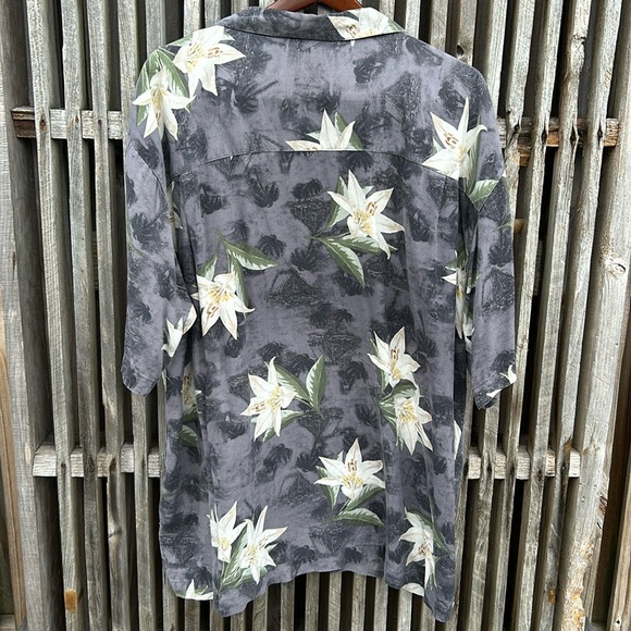 Island Shores Hawaiian Washable Silk Coconut Button Up Shirt XXL Short Sleeve - Picture 3 of 5